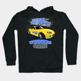 Drift Master Yellow Car design Hoodie